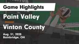 Paint Valley  vs Vinton County  Game Highlights - Aug. 31, 2020
