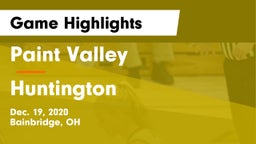 Paint Valley  vs Huntington  Game Highlights - Dec. 19, 2020