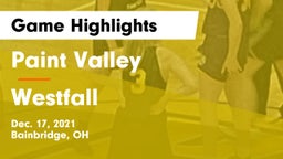 Paint Valley  vs Westfall Game Highlights - Dec. 17, 2021