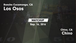 Matchup: Los Osos  vs. Chino  2016
