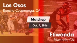 Matchup: Los Osos  vs. Etiwanda  2016