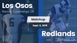 Matchup: Los Osos  vs. Redlands  2018