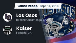 Recap: Los Osos  vs. Kaiser  2018