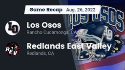Recap: Los Osos  vs. Redlands East Valley  2022