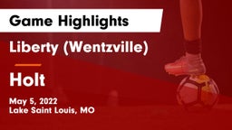 Liberty (Wentzville)  vs Holt  Game Highlights - May 5, 2022