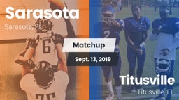 Matchup: Sarasota  vs. Titusville  2019
