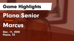 Plano Senior  vs Marcus  Game Highlights - Dec. 11, 2020