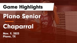 Plano Senior  vs Chaparral  Game Highlights - Nov. 9, 2023