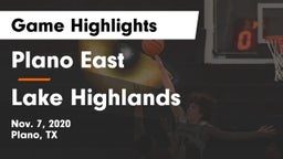 Plano East  vs Lake Highlands  Game Highlights - Nov. 7, 2020