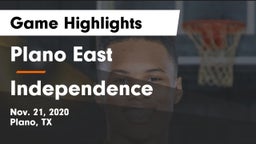 Plano East  vs Independence  Game Highlights - Nov. 21, 2020