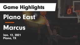 Plano East  vs Marcus  Game Highlights - Jan. 12, 2021
