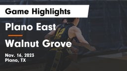 Plano East  vs Walnut Grove  Game Highlights - Nov. 16, 2023