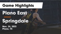 Plano East  vs Springdale  Game Highlights - Nov. 24, 2023