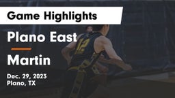 Plano East  vs Martin  Game Highlights - Dec. 29, 2023