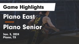 Plano East  vs Plano Senior  Game Highlights - Jan. 5, 2024