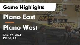 Plano East  vs Plano West  Game Highlights - Jan. 12, 2024