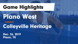 Plano West  vs Colleyville Heritage  Game Highlights - Dec. 26, 2019