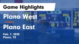 Plano West  vs Plano East  Game Highlights - Feb. 7, 2020