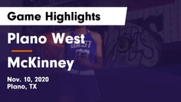Plano West  vs McKinney  Game Highlights - Nov. 10, 2020