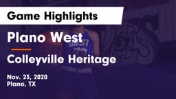 Plano West  vs Colleyville Heritage  Game Highlights - Nov. 23, 2020