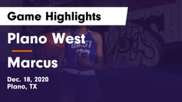 Plano West  vs Marcus  Game Highlights - Dec. 18, 2020