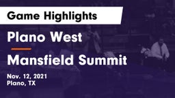 Plano West  vs Mansfield Summit Game Highlights - Nov. 12, 2021