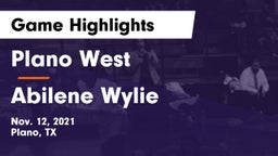 Plano West  vs Abilene Wylie Game Highlights - Nov. 12, 2021