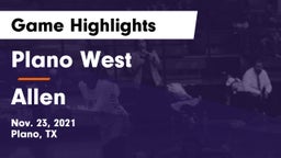 Plano West  vs Allen  Game Highlights - Nov. 23, 2021