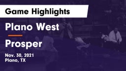 Plano West  vs Prosper  Game Highlights - Nov. 30, 2021