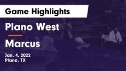 Plano West  vs Marcus  Game Highlights - Jan. 4, 2022