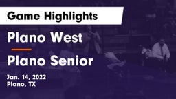 Plano West  vs Plano Senior  Game Highlights - Jan. 14, 2022