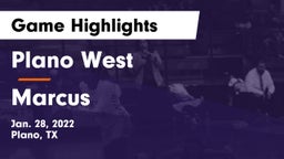 Plano West  vs Marcus  Game Highlights - Jan. 28, 2022