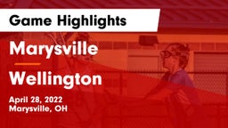 Marysville  vs Wellington  Game Highlights - April 28, 2022