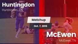 Matchup: Huntingdon High vs. McEwen  2016