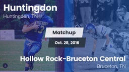Matchup: Huntingdon High vs. Hollow Rock-Bruceton Central  2016