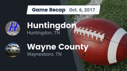 Recap: Huntingdon  vs. Wayne County  2017