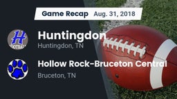 Recap: Huntingdon  vs. Hollow Rock-Bruceton Central  2018