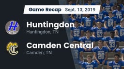 Recap: Huntingdon  vs. Camden Central  2019