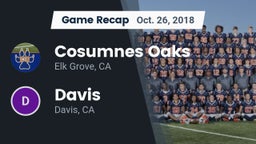Recap: Cosumnes Oaks  vs. Davis  2018