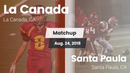 Matchup: La Canada High vs. Santa Paula  2018