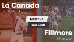 Matchup: La Canada High vs. Fillmore  2018