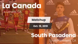 Matchup: La Canada High vs. South Pasadena  2018