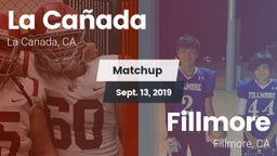 Matchup: La Canada High vs. Fillmore  2019