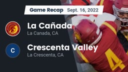 Recap: La Cañada  vs. Crescenta Valley  2022