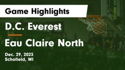 D.C. Everest  vs Eau Claire North  Game Highlights - Dec. 29, 2023