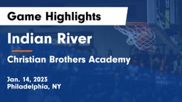 Indian River  vs Christian Brothers Academy  Game Highlights - Jan. 14, 2023