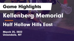 Kellenberg Memorial  vs Half Hollow Hills East  Game Highlights - March 25, 2022