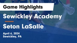 Sewickley Academy  vs Seton LaSalle  Game Highlights - April 6, 2024