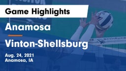 Anamosa  vs Vinton-Shellsburg  Game Highlights - Aug. 24, 2021