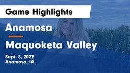 Anamosa  vs Maquoketa Valley  Game Highlights - Sept. 3, 2022